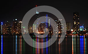 Surfers Paradise at night Gold Coast Qld Australia photo