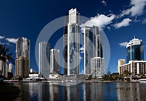 Surfers paradise on sunny day