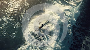 surfers riding waves