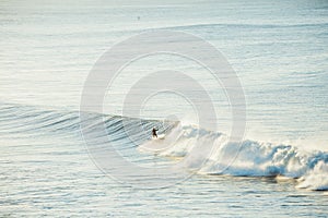 Surfers and Waves at Bells Beach, Australia