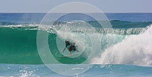 Surfing Barrel