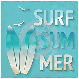 Surfing beach summer background