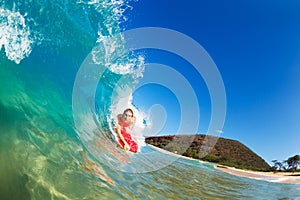 Surfing Blue Ocean Wave