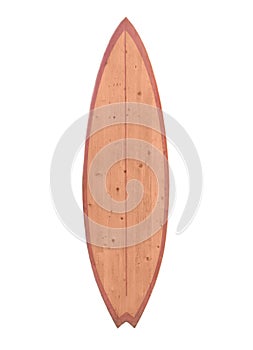 Surfing concept - surfboard isolated on a white background photo