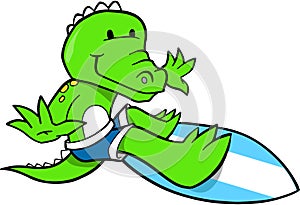 Surfing Crocodile