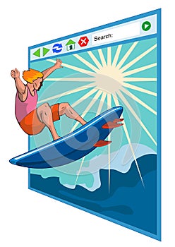 Surfing the net windows