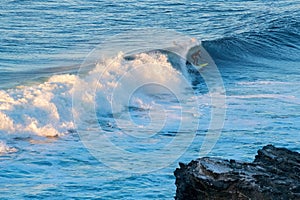 Surfing in Pichilemu, Chile