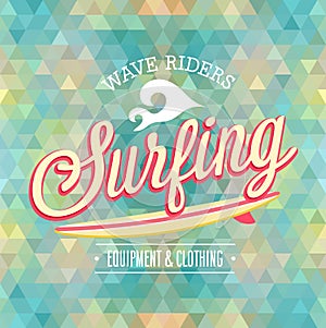 Surfing poster.