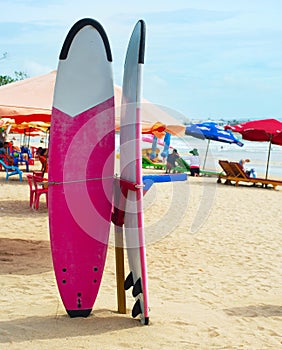 Surfing rental on Bali island