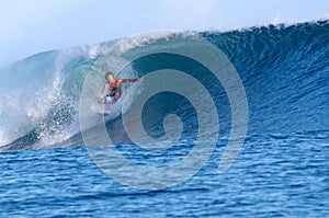 Surfing Samoa