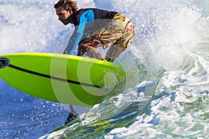 Surfing SUP Close-Up