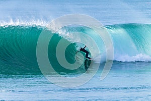 Surfing Surfer Hollow Wave Action