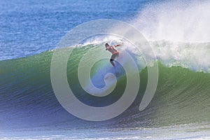 Surfing Take-Off Rides Wave