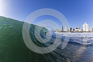 Surfing Tube Ride Durban