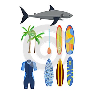 Surfing vector set.