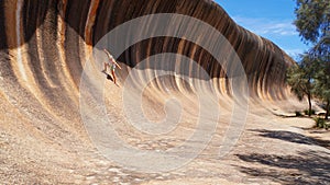 Surfing Wave Rock - Western Australia