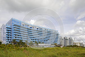 Surfside Florida buildings on the beach