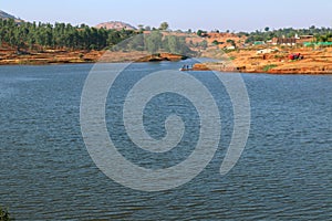 Surgana Lake in Dist. Nashik, Maharshtra, India