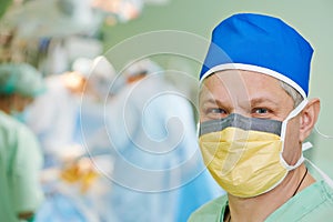 Surgeon doctor in surgery operation room