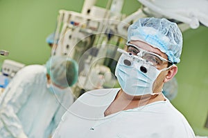 Surgeon doctor in surgery operation room