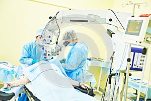 Surgeon doctors in operation room
