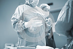 Surgeon in hospital surgery