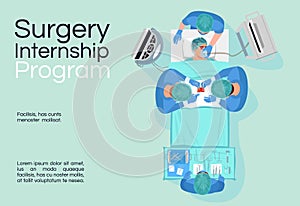 Surgeon intership program banner template