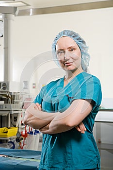 Surgeon in operating theatre