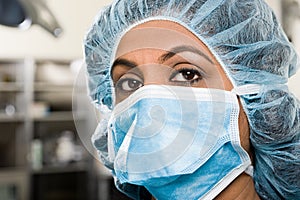 Surgeon in operating theatre