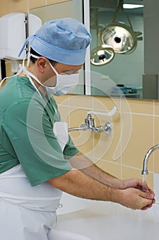 Surgeon before operation