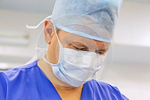 Surgeon in operation room photo