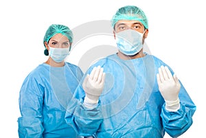 Surgeons team