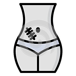 Surgery Isolated Vector icon which can be easily modified or edit