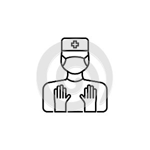 surgery, man icon. Element of anti aging outline icon for mobile concept and web apps. Thin line surgery, man icon can be used for