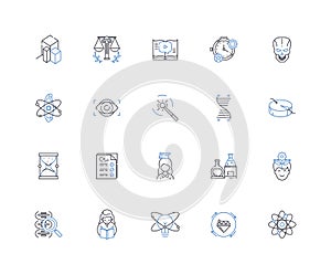 Surgery Room line icons collection. Scalpel, Scrub, Anesthesia, Sutures, Sterile, Incision, Monitors vector and linear