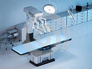 Surgery room with robotic surgery