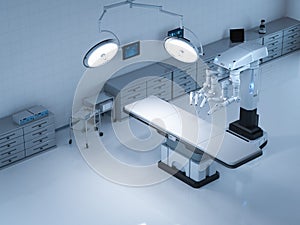 Surgery room with robotic surgery