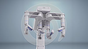 Surgery room with robotic surgery operate