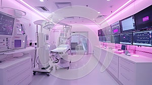 Surgery suite: designed for various procedures, with smart space usage and displayed instruments