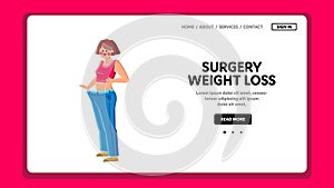 surgery weight loss vector