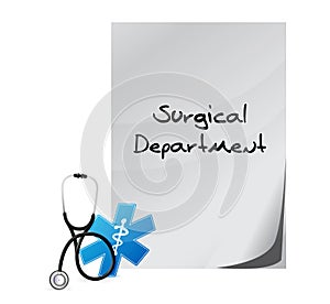 Surgical department medical message