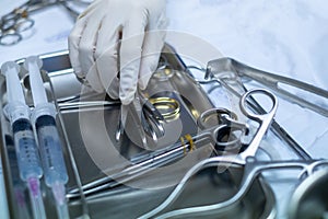 Sterile scissors and other medical instruments