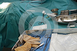 Surgical equipment during operation