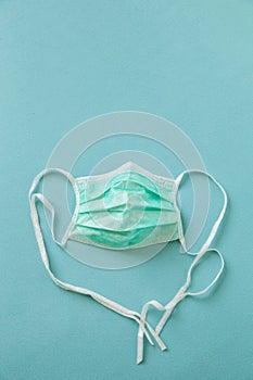 Surgical face protection mask