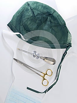 Surgical hat, mask and other tools