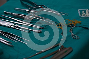 Surgical instrumentation on the table