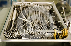 Surgical instruments in OR