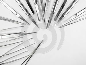 Surgical instruments arranged in a pattern 2