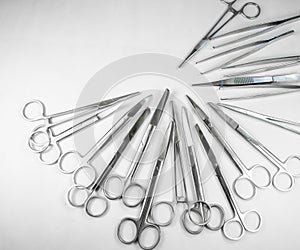 Surgical instruments arranged in a pattern 3