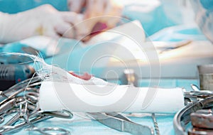 Surgical instruments surgrey tools, bandage